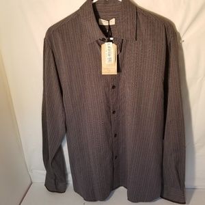 Comstock & Co Shirt Mens LS Button-down Sz. M